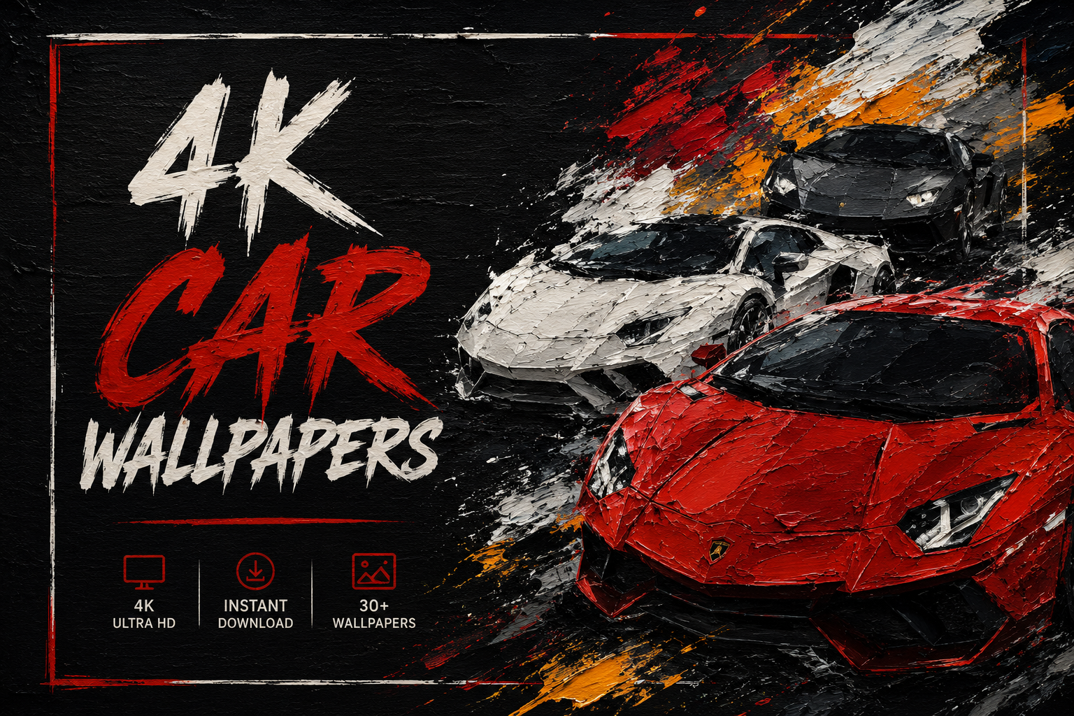 Supercar Art Wallpapers – 4K Pack
